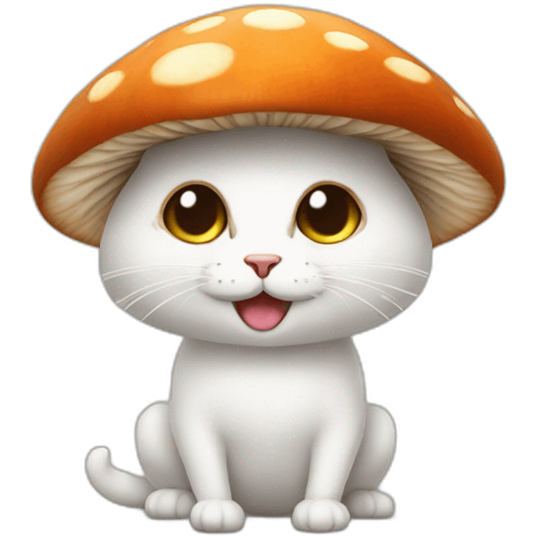 Mushroom cat emoji