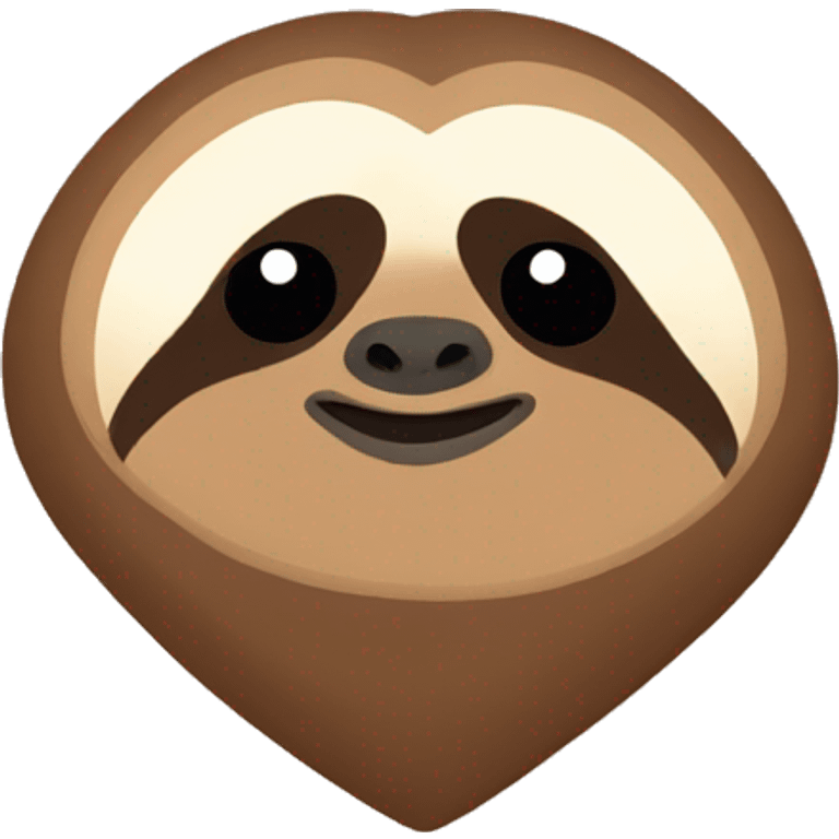 Sloth with heart emoji