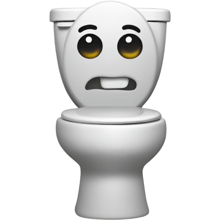 Dancing cartoon toilet emoji