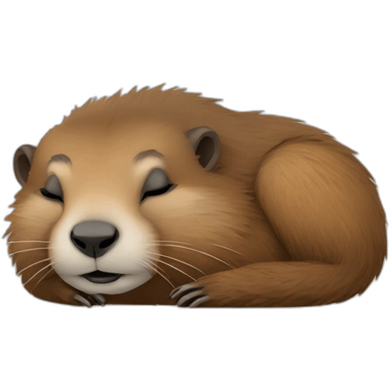 Sleeping marmot emoji