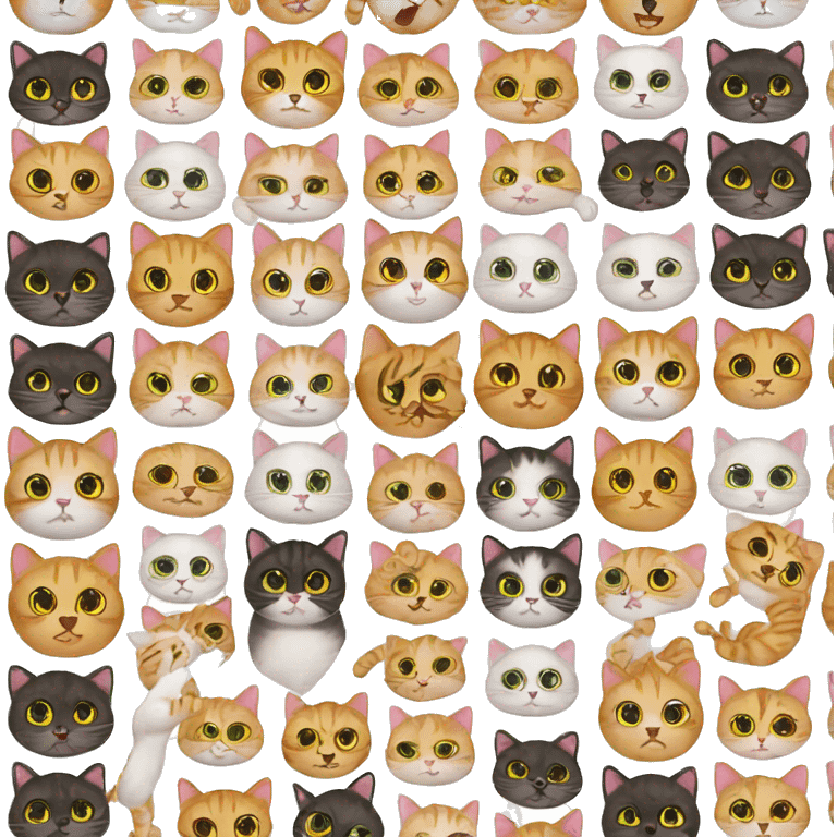 100 cats emoji