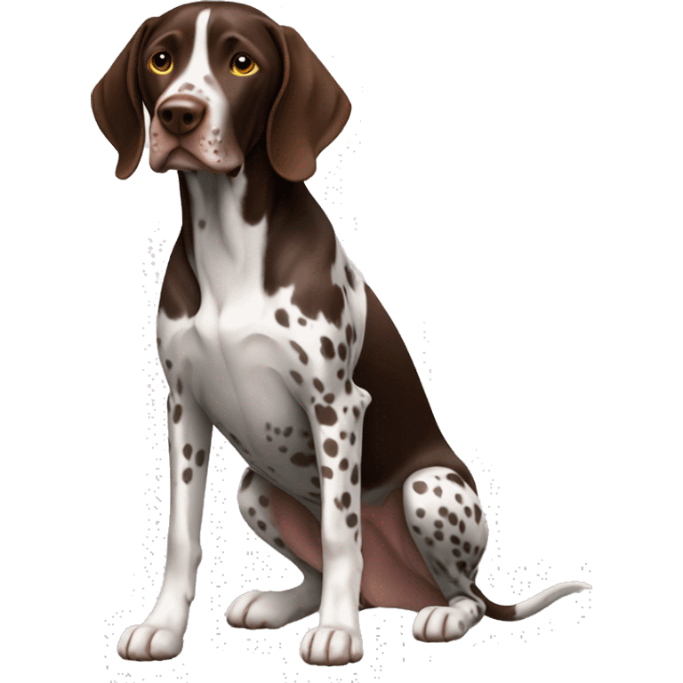 German Shorthaired Pointer Dog Breed Full Body emoji