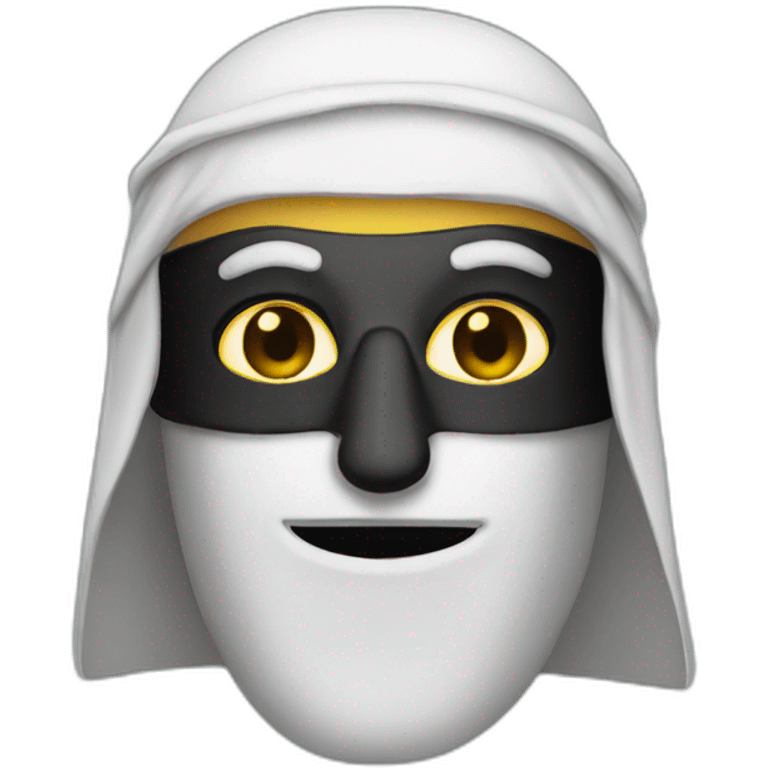 masked arab emoji