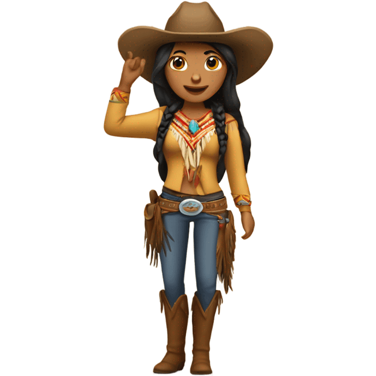 Native American Cowgirl emoji