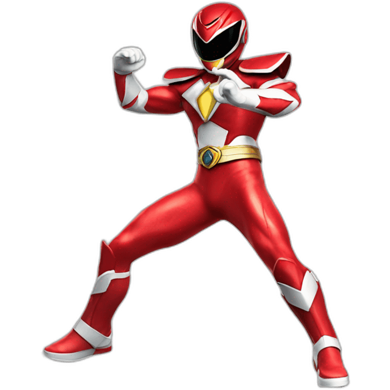 red power ranger full body emoji