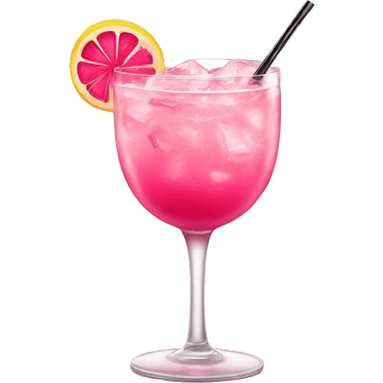 Barbie pink cocktail emoji