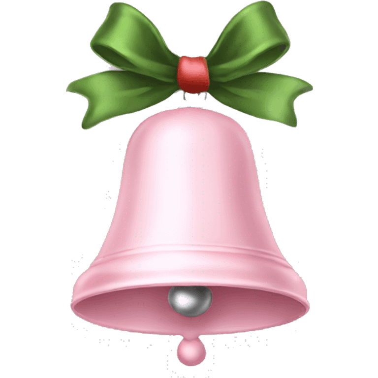 pale pink christmas bell emoji