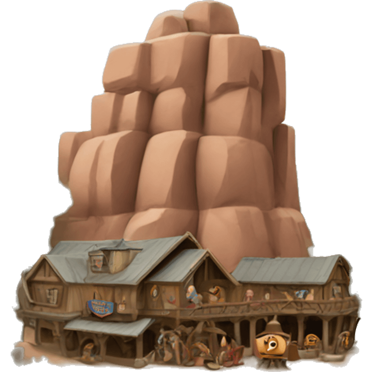 Disneys big thunder mountain attraction emoji