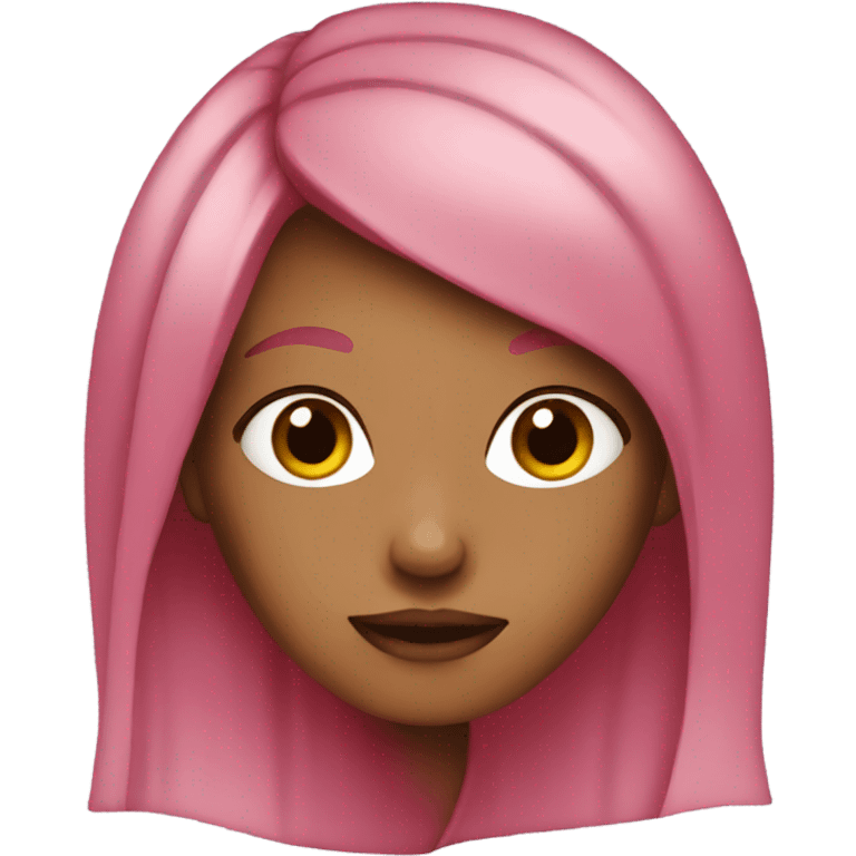 girl with dark pink hair  emoji