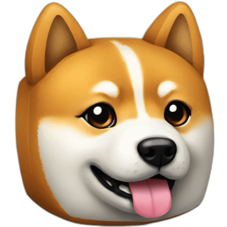 shiba as a dice emoji