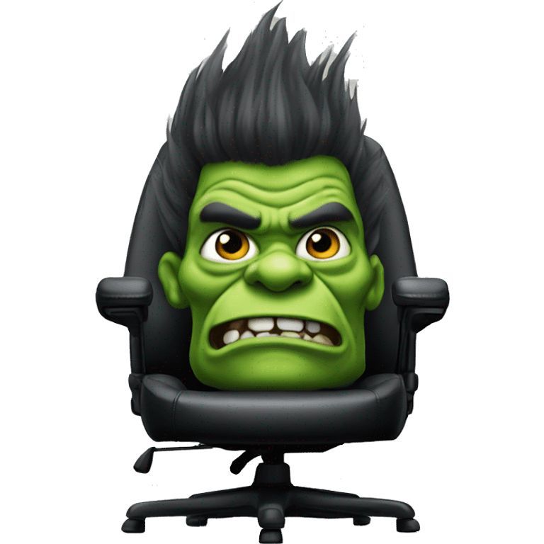 troll on a RAZER Gaming chair emoji