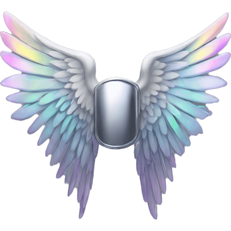 Chrome wings holographique emoji