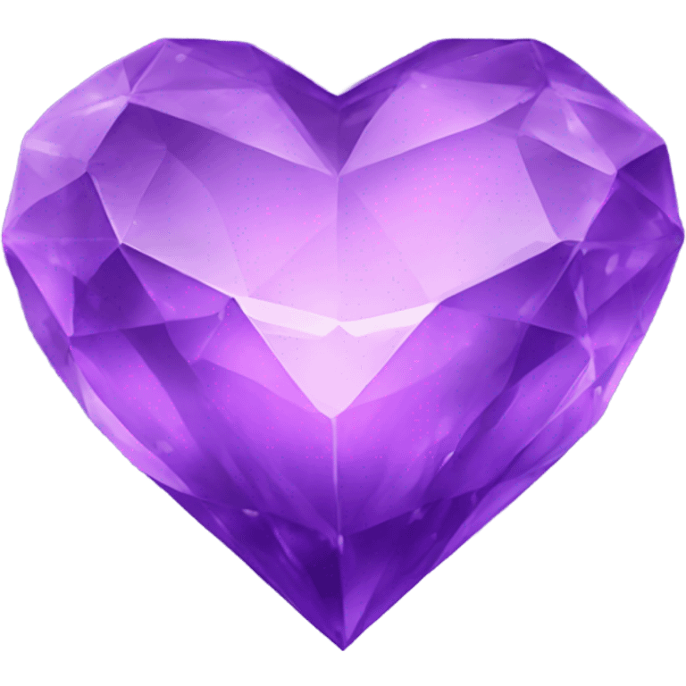 purple crystal heart emoji