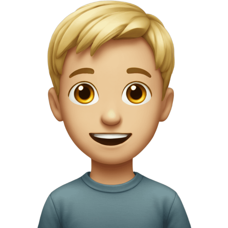 playful portrait of a boy emoji