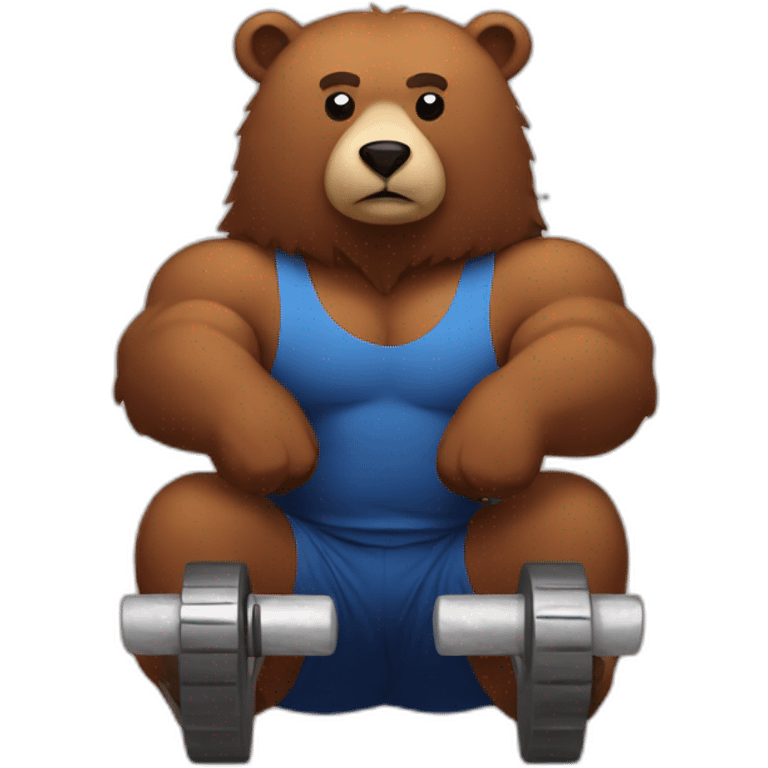 bear-in-gym emoji