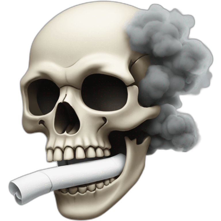 Skull with smoke  emoji