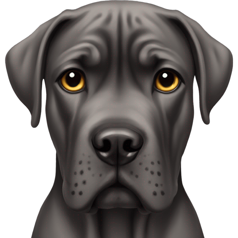 Cane Corso short ears emoji