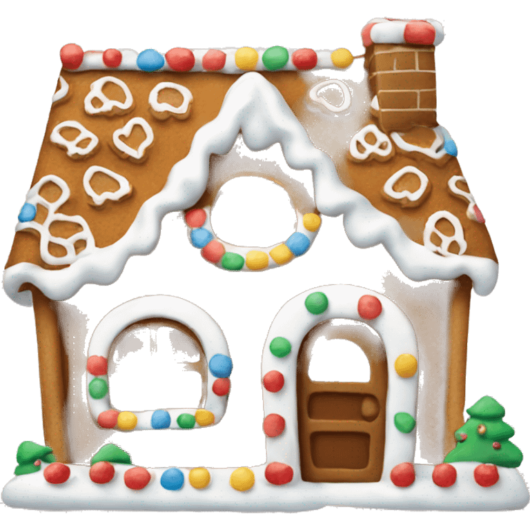 Gingerbread house emoji