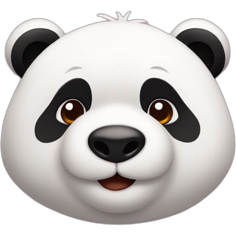 Oso panda enamorado emoji