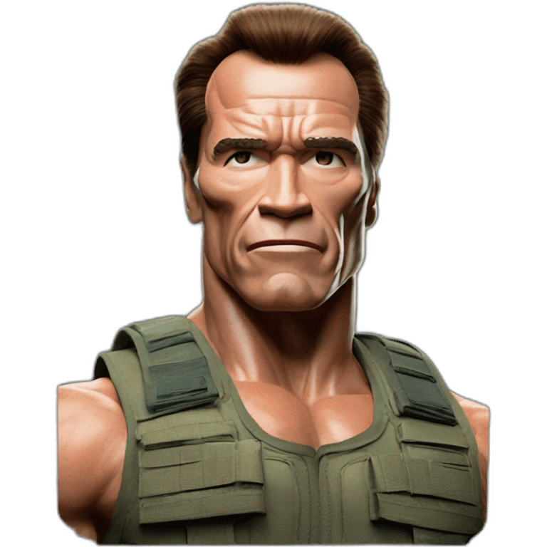 Arnold Schwarzenegger in predator emoji