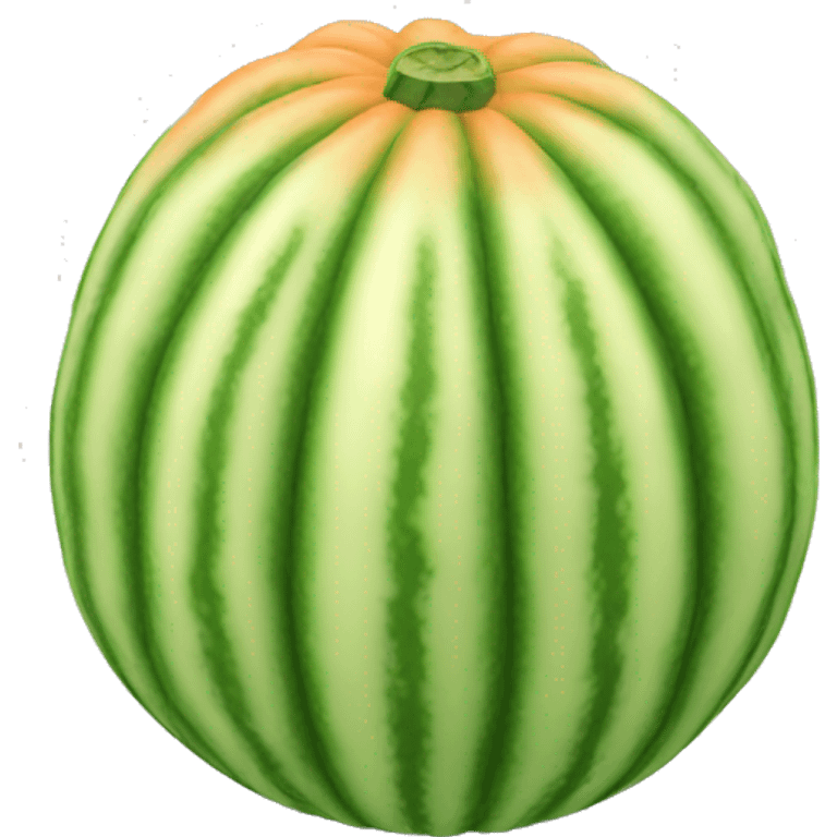 3D muskmelon  emoji