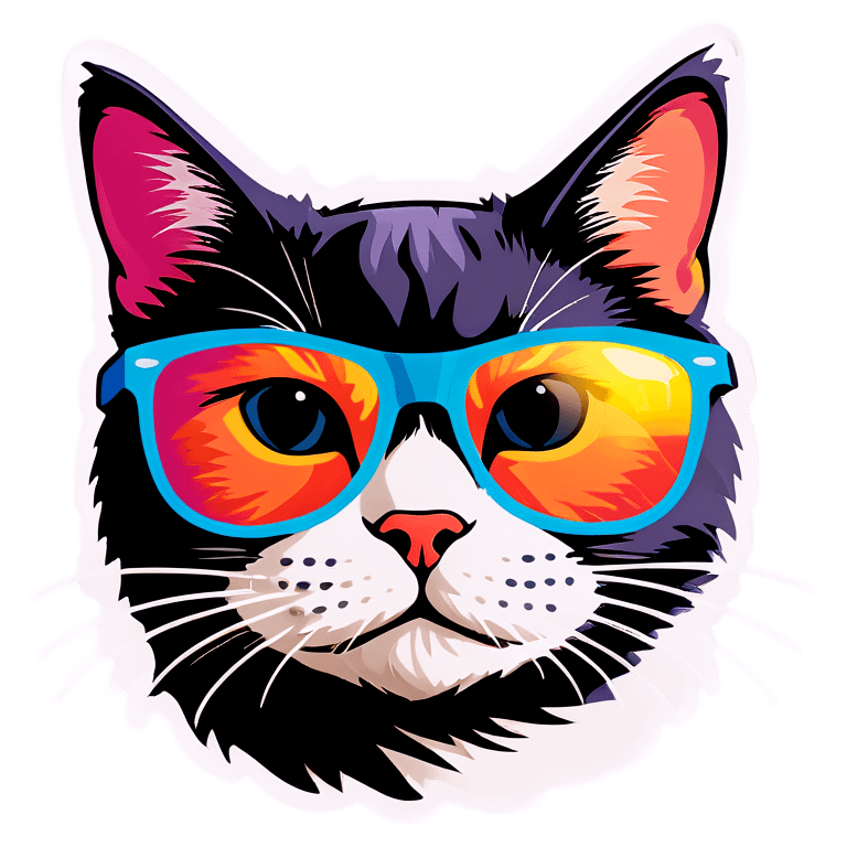 Cat with sunglasses emoji