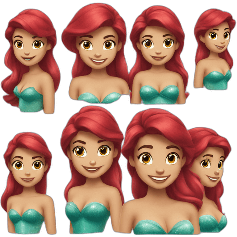 Ariel Little Mermaid emoji