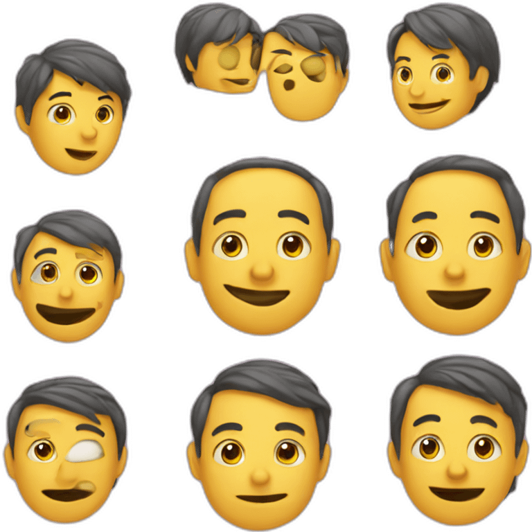 tout les emoji mélangé emoji