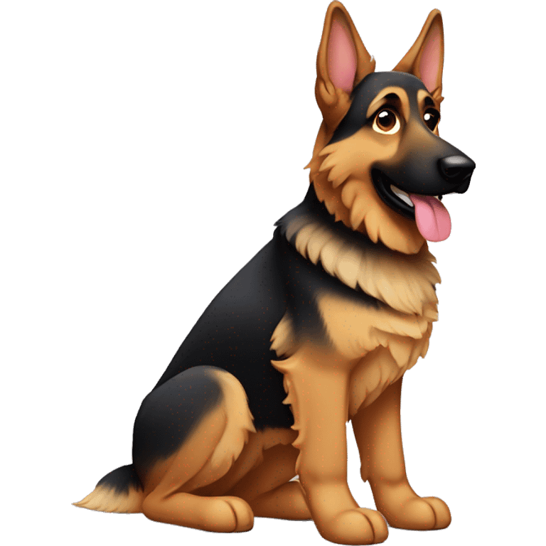 Floppy eared German Shepherd  emoji