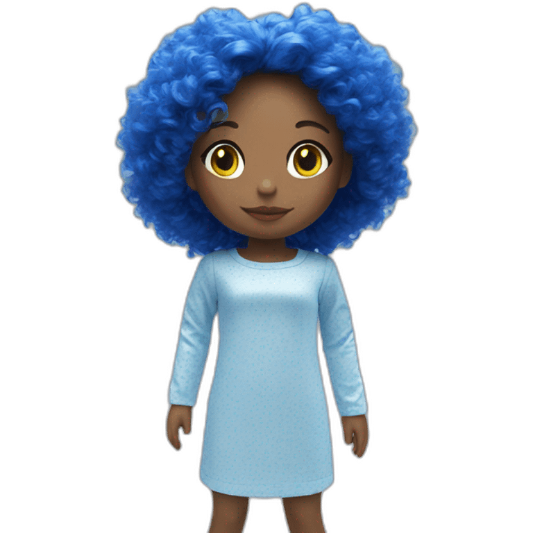 blue doll dress long sleeve (Only dress) emoji