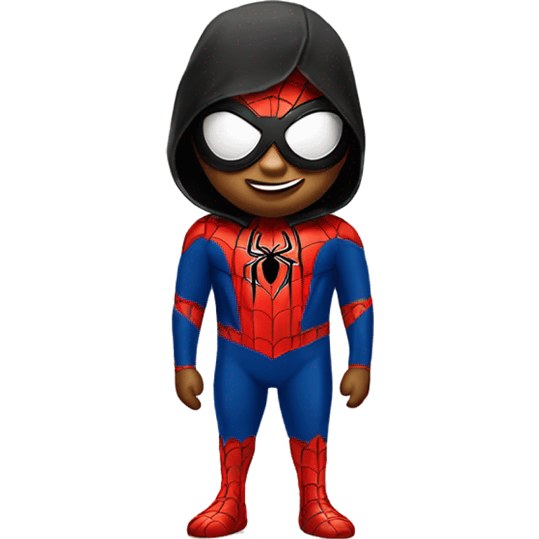 Bird in a spider-man suit emoji