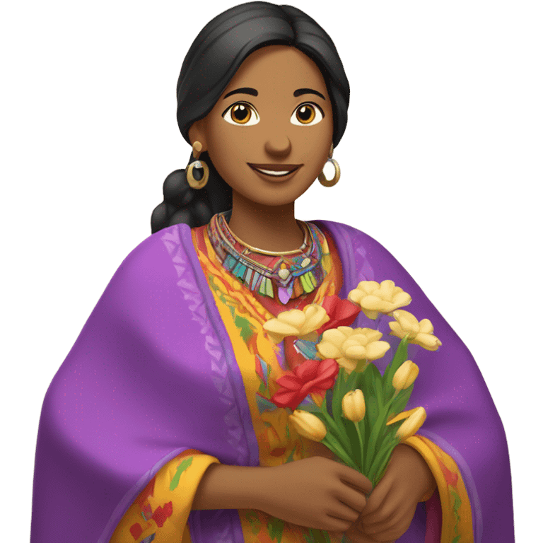 Peruvian woman in love emoji