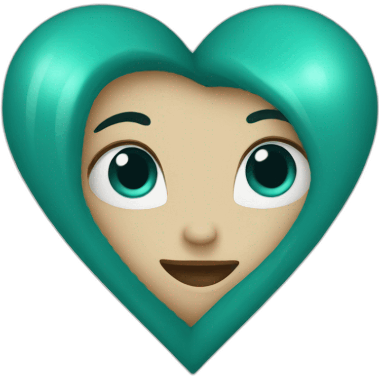 teal heart emoji