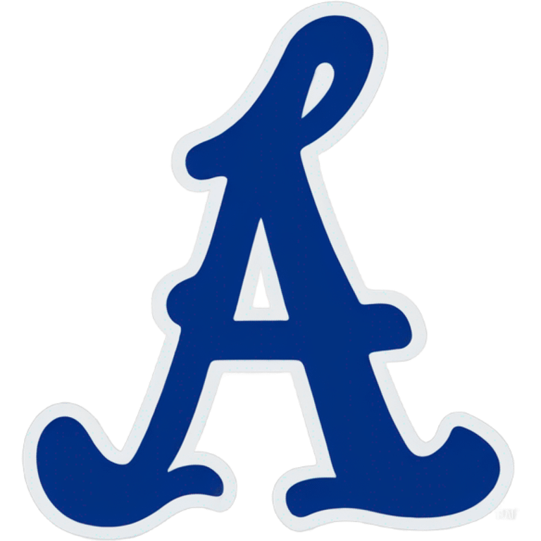 Upside down Dodger logo emoji