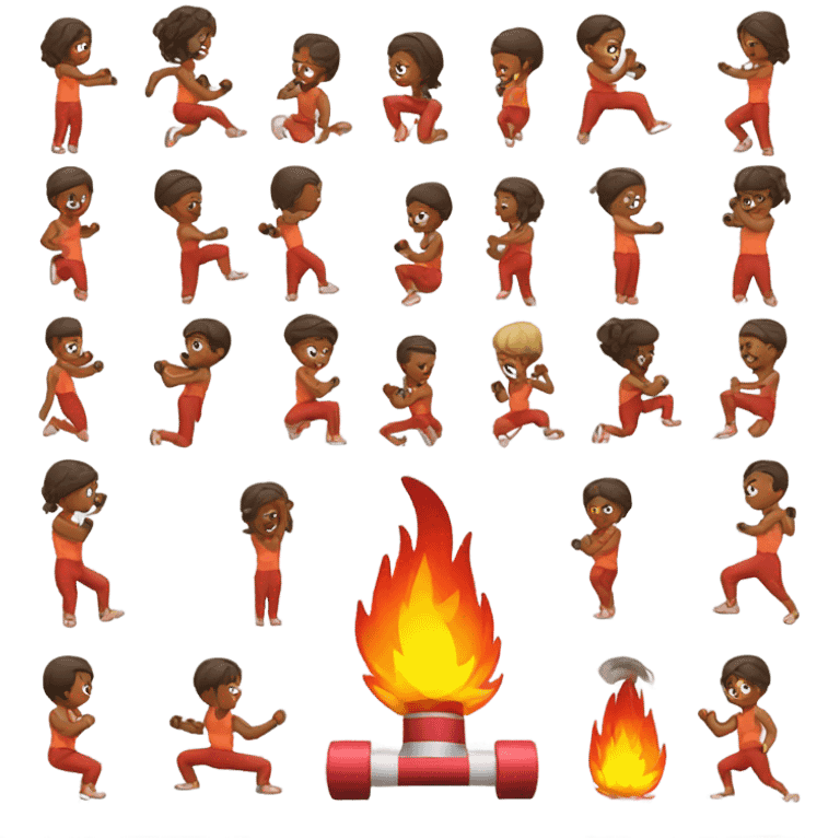 Fire workout emoji