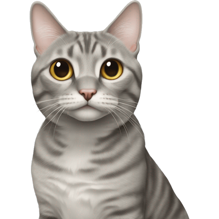 grey american bobtail emoji