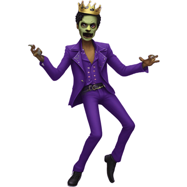 prince purple rain zombie dancing with thin moustache emoji