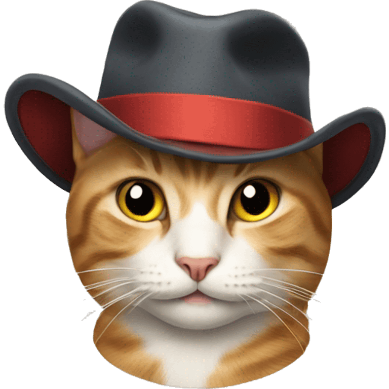 Cat with hat emoji