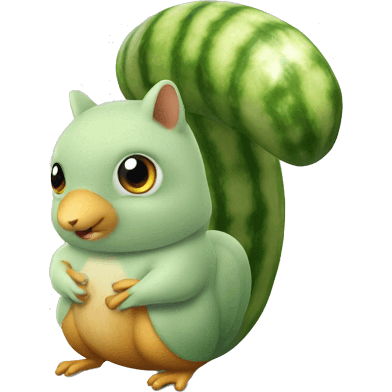 Cucumber pigeon squirrel cucumber emoji