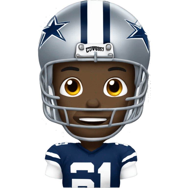 NFL football player, Dallas cowboys, tackle emoji