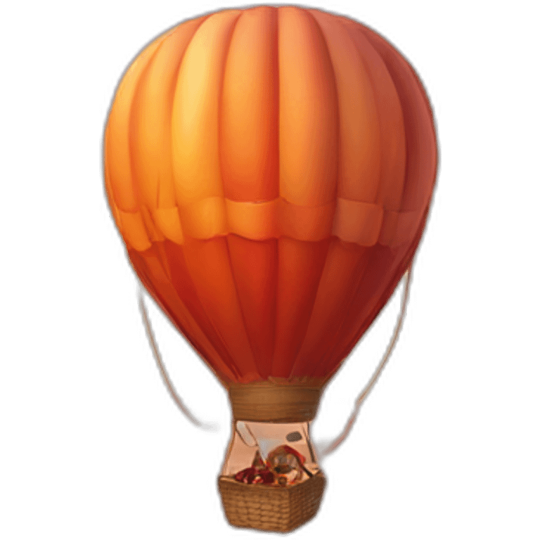 hot air balloon desert emoji