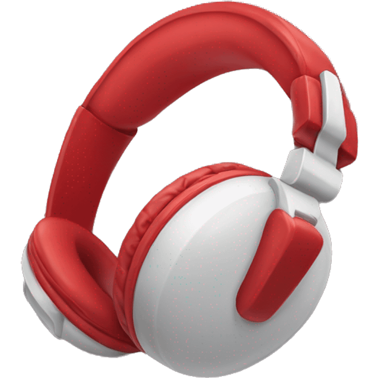 Red headphones  emoji