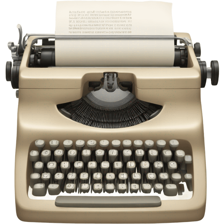 beige typewriter emoji