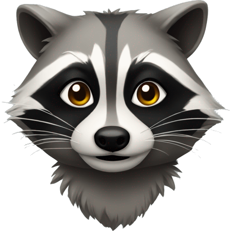 raccoon with piercing emoji