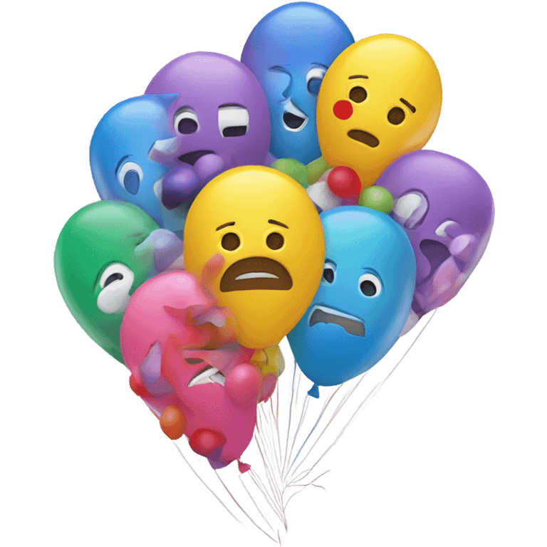 Ballons with bout time  emoji