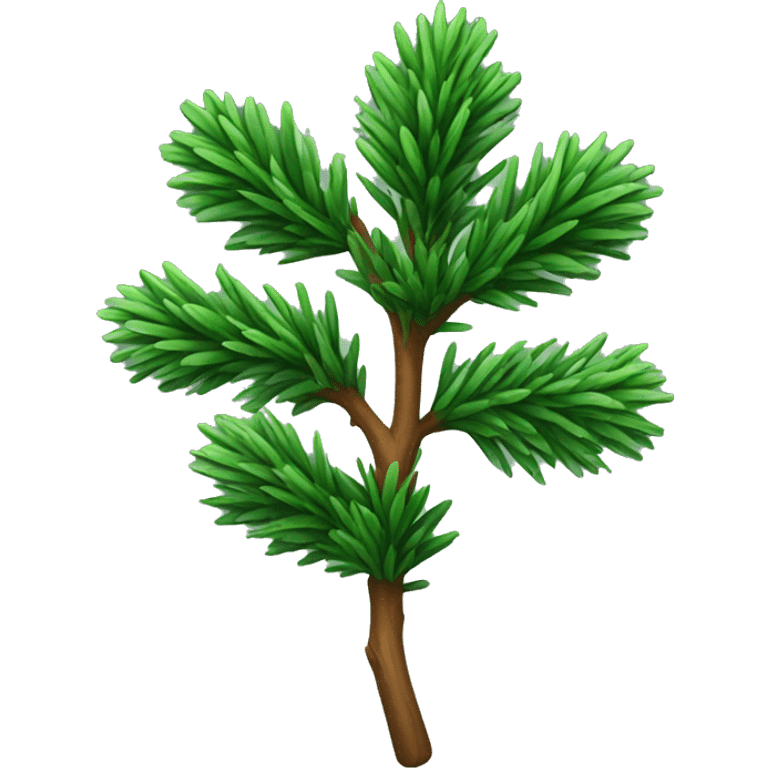 Spruce branch without decorations emoji