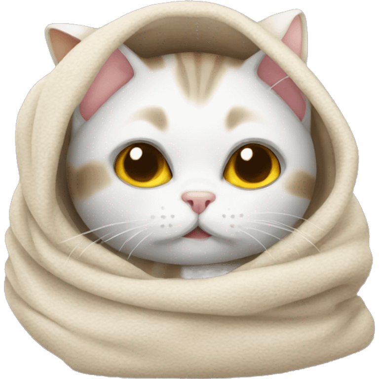 Cat in a Blanket  emoji