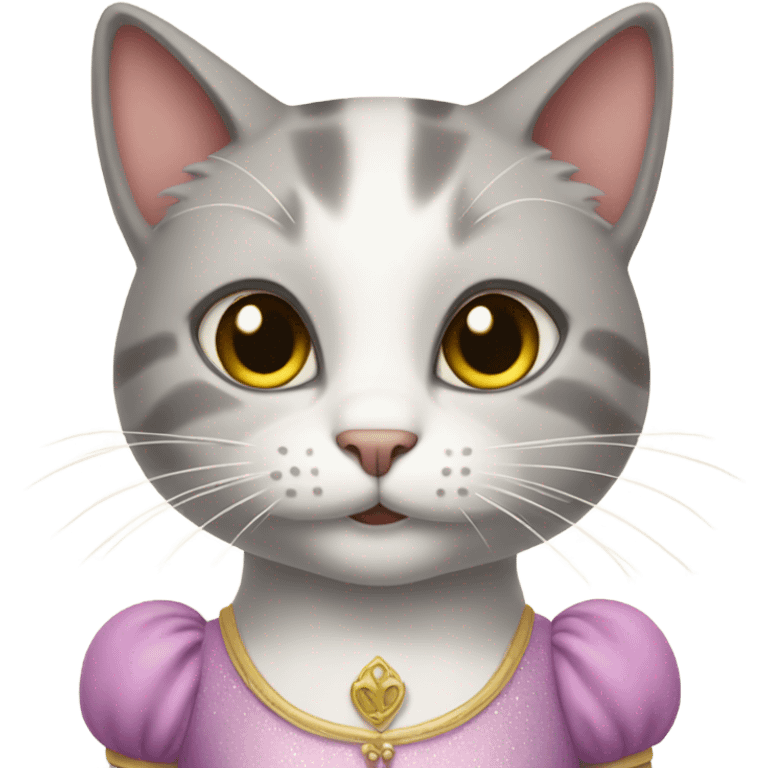 Cat in princess dress emoji