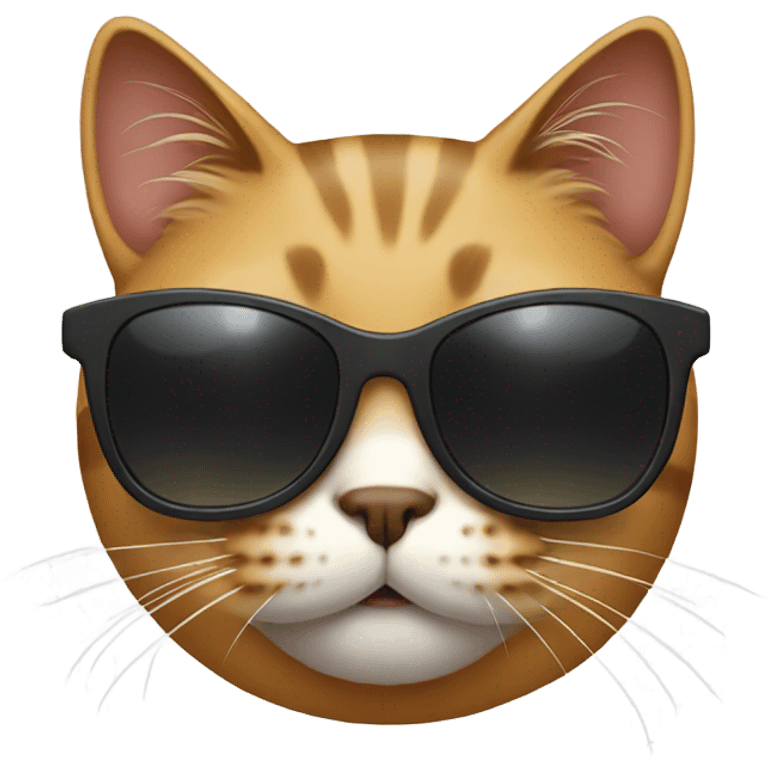 Cat with sunglasses  emoji