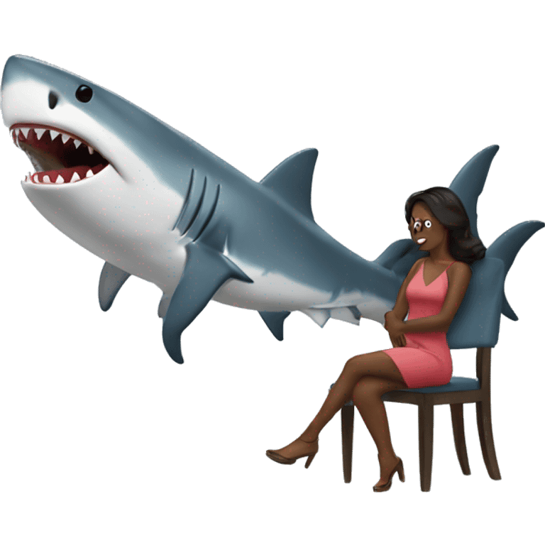 Shark on date night  emoji